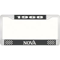 1968 NOVA LICENSE PLATE FRAME STYLE 2 BLACK