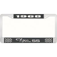 1968 NOVA SS LICENSE PLATE FRAME STYLE 3 BLACK