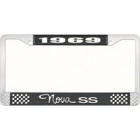 1969 NOVA SS LICENSE PLATE FRAME STYLE 3 BLACK