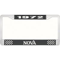 1972 NOVA LICENSE PLATE FRAME STYLE 2 BLACK