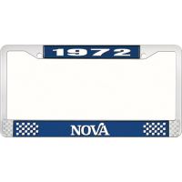 1972 NOVA LICENSE PLATE FRAME STYLE 2 BLUE