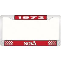 1972 NOVA LICENSE PLATE FRAME STYLE 2 RED