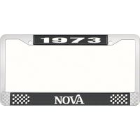 1973 NOVA LICENSE PLATE FRAME STYLE 2 BLACK