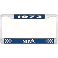 1973 NOVA LICENSE PLATE FRAME STYLE 2 BLUE