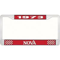 1973 NOVA LICENSE PLATE FRAME STYLE 2 RED