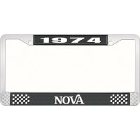 1974 NOVA LICENSE PLATE FRAME STYLE 2 BLACK