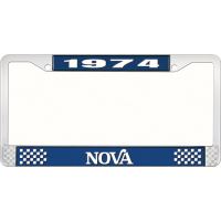 1974 NOVA LICENSE PLATE FRAME STYLE 2 BLUE