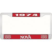 1974 NOVA LICENSE PLATE FRAME STYLE 2 RED