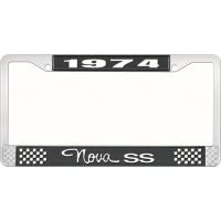 1974 NOVA SS LICENSE PLATE FRAME STYLE 3 BLACK