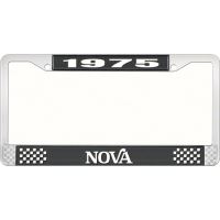 1975 NOVA LICENSE PLATE FRAME STYLE 2 BLACK