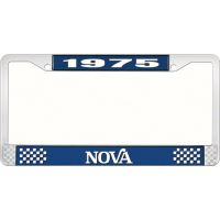 1975 NOVA LICENSE PLATE FRAME STYLE 2 BLUE