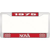 1975 NOVA LICENSE PLATE FRAME STYLE 2 RED