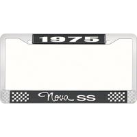 1975 NOVA SS LICENSE PLATE FRAME STYLE 3 BLACK