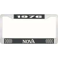 1976 NOVA LICENSE PLATE FRAME STYLE 2 BLACK