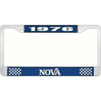 1976 NOVA LICENSE PLATE FRAME STYLE 2 BLUE