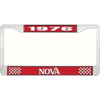 1976 NOVA LICENSE PLATE FRAME STYLE 2 RED