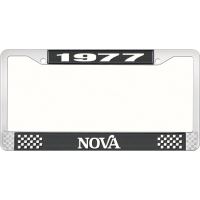 1977 NOVA LICENSE PLATE FRAME STYLE 2 BLACK