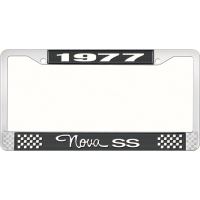 1977 NOVA SS LICENSE PLATE FRAME STYLE 3 BLACK