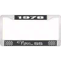 1978 NOVA SS LICENSE PLATE FRAME STYLE 3 BLACK