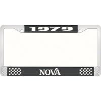 1979 NOVA LICENSE PLATE FRAME STYLE 2 BLACK