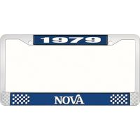 1979 NOVA LICENSE PLATE FRAME STYLE 2 BLUE