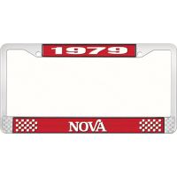 1979 NOVA LICENSE PLATE FRAME STYLE 2 RED