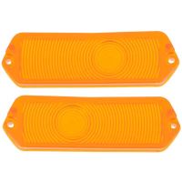 1963 IMPALA / FULL SIZE PARK LAMP LENSES - AMBER  - PAIR