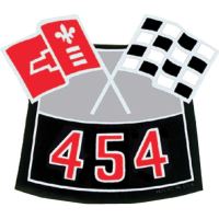 454 Cross Flags Decal