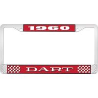 1960 DART LICENSE PLATE FRAME - RED