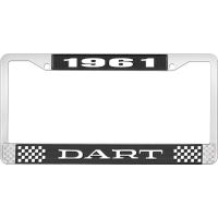 1961 DART LICENSE PLATE FRAME - BLACK