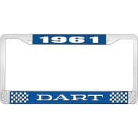 1961 DART LICENSE PLATE FRAME - BLUE