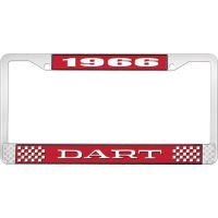 1966 DART LICENSE PLATE FRAME - RED