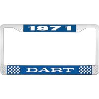 1971 DART LICENSE PLATE FRAME - BLUE