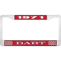 1971 DART LICENSE PLATE FRAME - RED