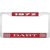 1972 DART LICENSE PLATE FRAME - RED