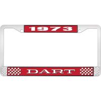 1973 DART LICENSE PLATE FRAME - RED