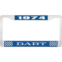 1974 DART LICENSE PLATE FRAME - BLUE