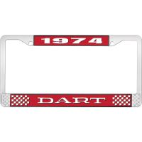 1974 DART LICENSE PLATE FRAME - RED