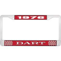 1976 DART LICENSE PLATE FRAME - RED