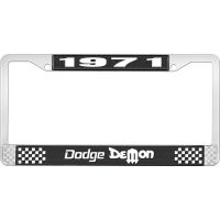 1971 DODGE DEMON LICENSE PLATE FRAME - BLACK