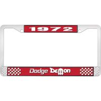 1972 DODGE DEMON LICENSE PLATE FRAME - RED