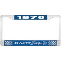 1970 DART SWINGER LICENSE PLATE FRAME - BLUE