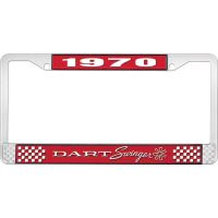 1970 DART SWINGER LICENSE PLATE FRAME - RED