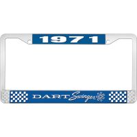 1971 DART SWINGER LICENSE PLATE FRAME - BLUE