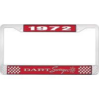 1972 DART SWINGER LICENSE PLATE FRAME - RED