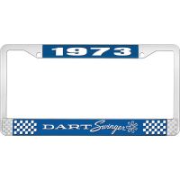 1973 DART SWINGER LICENSE PLATE FRAME - BLUE