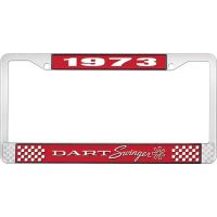 1973 DART SWINGER LICENSE PLATE FRAME - RED