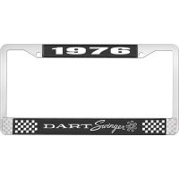 1976 DART SWINGER LICENSE PLATE FRAME - BLACK