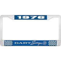 1976 DART SWINGER LICENSE PLATE FRAME - BLUE