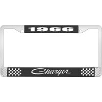 1966 CHARGER LICENSE PLATE FRAME - BLACK